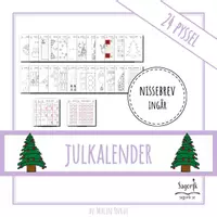 förhandsvisning - Julkalender Kreativa pyssel med nissebrev - försättsblad