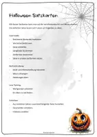 Vorschau - Arbeitsblätter - Halloween Satzkartei: Deutsch gesamt - Klasse 5/6 - Seite 1