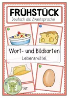 Vorschau - Fördermaterial/Inklusion - FRÜHSTÜCK (Lebensmittel) Wort- und Bildkarten - Deckblatt