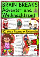 Vorschau - Spiele - Brain Breaks Weihnachtszeit / Bewegungspausen im Unterricht - Deckblatt