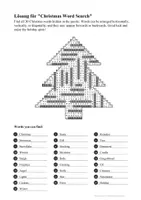 Vorschau - Arbeitsblätter - Christmas Word Search - Seite 1