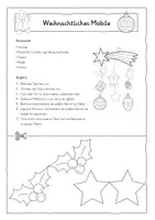 Vorschau - Mal- und Bastelvorlagen - Bastelvorlage Weihnachts-Mobile / Malvorlage Weihnachten - Seite 2