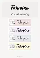 Vorschau - Poster - Fahrplan - Visualisierung (pastell) - Deckblatt
