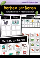 Vorschau - Arbeitsblätter - Verben sortieren | Wortarten | Tafelmaterial + Arbeitsblätter | Grammatik | Deutsch 2. Klasse - Deckblatt