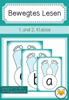 Vorschau - Stationenlernen - Buchstabenkarten fürs Lesetraining - bewegtes Lesen - Deckblatt