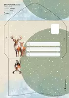 Vorschau - Arbeitsblätter - Briefpapier Wintertiere "Rentiere" (4 Lineaturen) - Seite 3