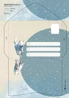 Vorschau - Arbeitsblätter - Briefpapier Wintertiere "Polarwölfe" (4 Lineaturen) - Seite 3