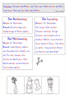Vorschau - Arbeitsblätter - Heilige im Advent Klasse 1-2 FLIPBOOK differenziert - Seite 1