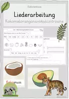 Vorschau - Arbeitsblätter - Der achtsame Tiger - Liederarbeitung - Zungenbrecher - Deckblatt