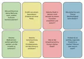 Vorschau - Aufgabenkarten - B1 Sprechen – 101 Gesprächskarten zur Spontanrede mit Redemitteln - Seite 1