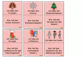 Vorschau - Spiele - Lesespiel "Feste und Anlässe im Jahreskreis" - Seite 3