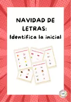 Vista previa - Tarjetas / Manipulativos - Navidad de Letras: Identifica la inicial - Portada