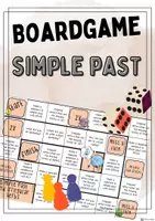 Vorschau - Spiele - Boardgame zu Simple Past und Irregular Verbs - Deckblatt