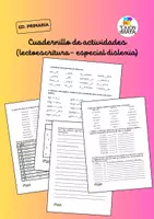 Vista previa - Hojas de trabajo - Cuadernillo de actividades para niños con dislexia - Portada