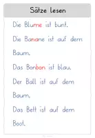 Vorschau - Arbeitsblätter - Erstlesen Leseblätter - Sätze Teil 4 - Seite 2