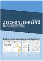 Vorschau - Arbeitsblätter - Flache Werkstücke, technisches Zeichnen, Übungen Hilfen TZ - Deckblatt
