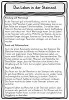 Vorschau - Stundenentwürfe - Lesetext Steinzeit differenziert Klasse 2, 3, 4 - Seite 2