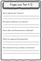 Vorschau - Stundenentwürfe - Lesetext Steinzeit differenziert Klasse 2, 3, 4 - Seite 3