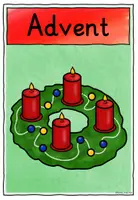 Vorschau - Poster - Advent Grundschule Kostenlose Bildkarte FREEBIE - Seite 1