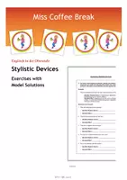 Vorschau - Arbeitsblätter - Stylistic Devices - Exercises - Deckblatt