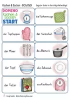 Vorschau - Spiele - Kochen und Backen Domino Deutsch DAZ - Seite 1