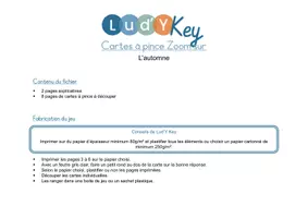 Aperçu - Apprentissages en autonomie - Les cartes à pince zoom sur l'automne - Page 1