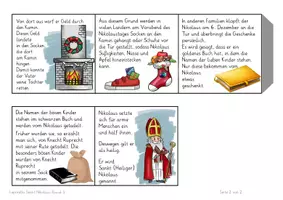 Vorschau - Mal- und Bastelvorlagen - Ethik Sankt Nikolaus Kl. 3 Leporello u. Bildkarten - Seite 3