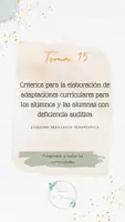 Vista previa - Para docentes: organización, planificación y formación - Oposiciones PT (todas las comunidades): Esquema tema 15 - Portada
