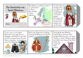 Vorschau - Arbeitsblätter - Ethik Sankt Nikolaus Kl. 4 Leporello u. Billdkarten - Seite 2