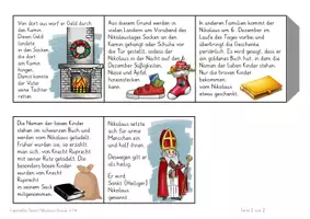 Vorschau - Arbeitsblätter - Ethik Sankt Nikolaus Kl. 4 Leporello u. Billdkarten - Seite 3