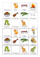 Vista previa - Juegos / Gamificación - Bingo de la letra G - página 1