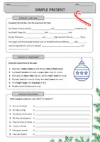 Vorschau - Arbeitsblätter - Simple Present Weihnachts-Song – Englisch Klasse 5/6 | Sing & Learn mit Arbeitsblatt - Seite 3