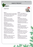 Vorschau - Arbeitsblätter - Materialpaket: Sing & Learn (Xmas): Simple Present & Simple Past - Seite 2