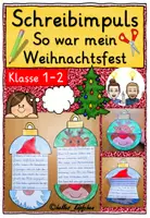 Vorschau - Arbeitsblätter - Weihnachten Reflexion – Schreibimpuls Klasse 1-2 - Deckblatt