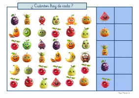 Vista previa - Juegos / Gamificación - CUÁNTAS FRUTAS HAY DE CADA - página 3