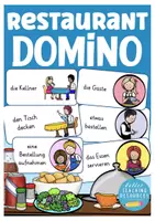 Aperçu - Jeux - essen gehen / im Restaurant Domino Deutsch / Allemand - Page de couverture