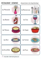 Aperçu - Jeux - essen gehen / im Restaurant Domino Deutsch / Allemand - Page 3