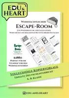 Vorschau - Spiele - Escape Room zu Weihnachten im Fach Deutsch (Wortarten, Satzglieder, Rechtschreibung) - Deckblatt