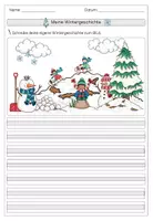 Vorschau - Arbeitsblätter - Freies Schreiben Winter Klasse 1/2 - Seite 3
