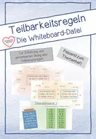 Vorschau - Präsentationen/Tafelbilder - Teilbarkeitsregeln-Whiteboard Datei - Deckblatt