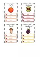 Vorschau - Spiele - Sag es nicht - Herbst und Wald (Wortschatz-Training) - Seite 1
