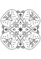 Vorschau - Mal- und Bastelvorlagen - Weihnachtsmandalas, 7 Varianten, zum ausmalen und kreativen Gestaltung - Seite 2