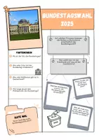Vorschau - Arbeitsblätter - Steckbrief: Bundestagswahl 2025 (10 wichtige Fakten) #demokratiestärken - Seite 1