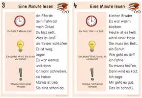 Vorschau - Arbeitsblätter - 1 Minute Blitzlesen Klasse 1-2 (nach B. Leßmann) - Seite 3