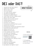 Vorschau - Aufgabenkarten - Dies oder das? - Herbst - 30 Karten für Gespräche - Seite 1