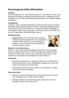 Vorschau - Merkblätter - Deontologische Ethik - Handout - Deckblatt