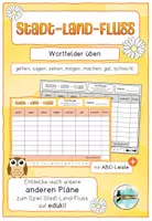 Vorschau - Spiele - FREEBIE Stadt-Land-Fluss zu Wortfeldern - Deckblatt