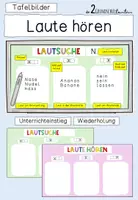 Vorschau - Präsentationen/Tafelbilder - Tafelbild Laute hören - Deckblatt