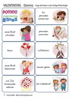 Aperçu - Jeux - Valentinstag Domino jeu allemand Deutsch - Page 1