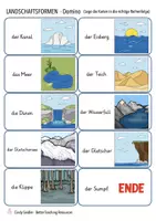 Aperçu - Jeux - Landschaftsformen DOMINO (Lebensräume Deutsch) - Page 3